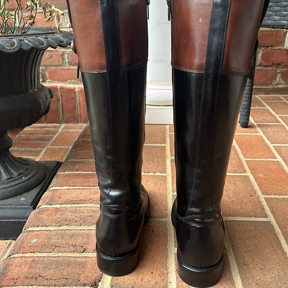 Frye Jayden Tall Two Tone Button Leather Boots - Picture 4 of 4
